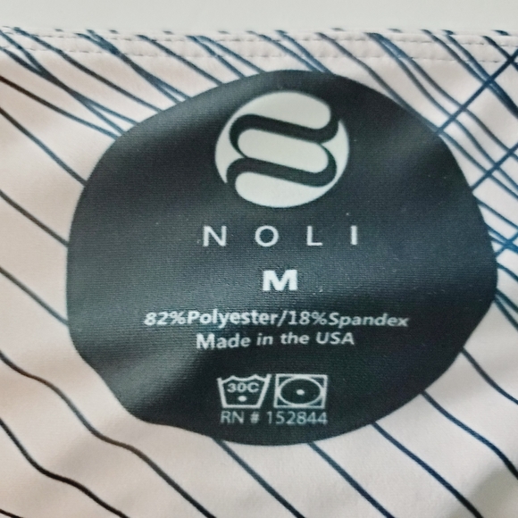 Noli Leggings Geometric Striped Leggings Med NWOT - Picture 7 of 7